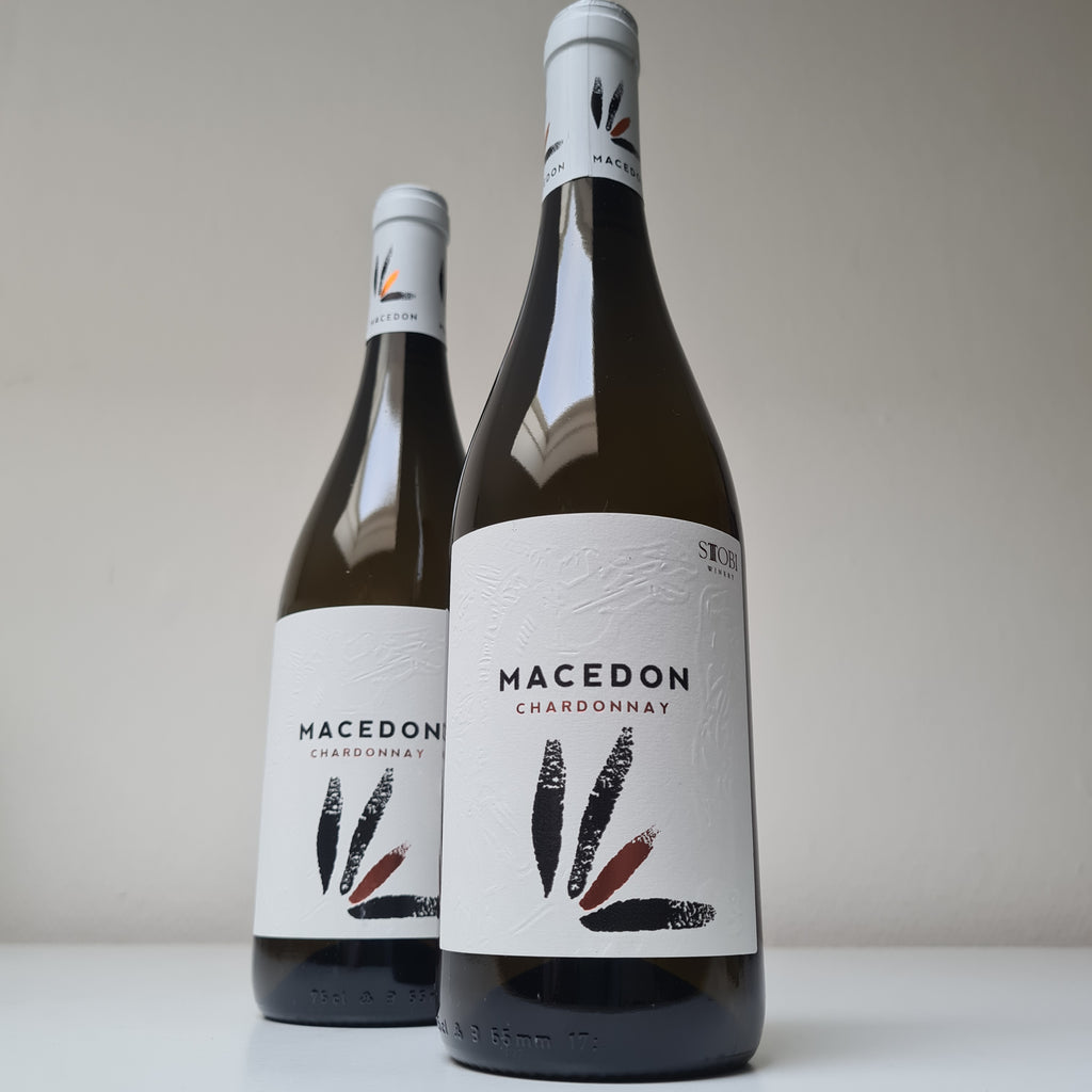 Witte wijn uit Noord-Macedonië Chardonnay Macedon van Stobi Winery