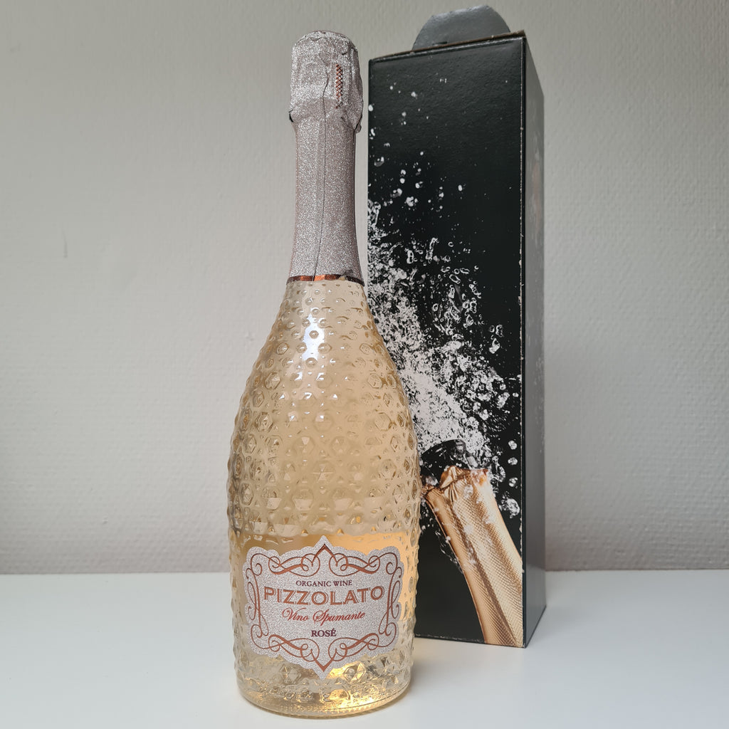 Wijngeschenk : Fles Pizzolato Rosé in geschenkdoos