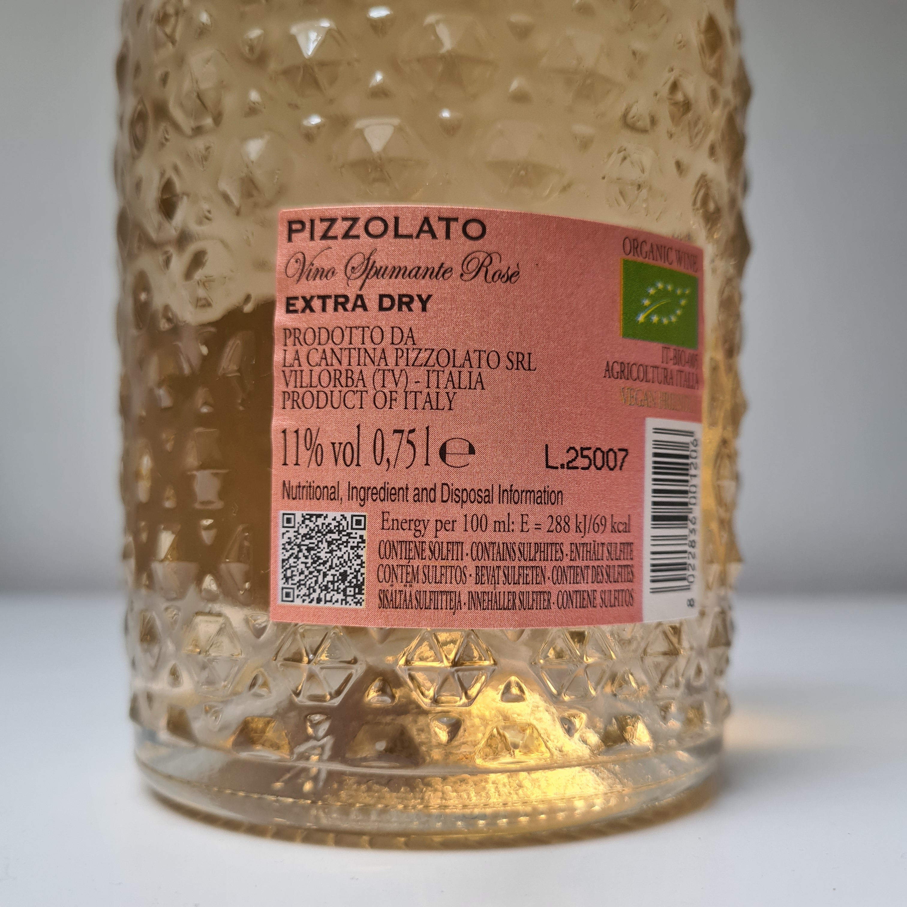 Wijngeschenk : Fles Pizzolato Rosé in geschenkdoos