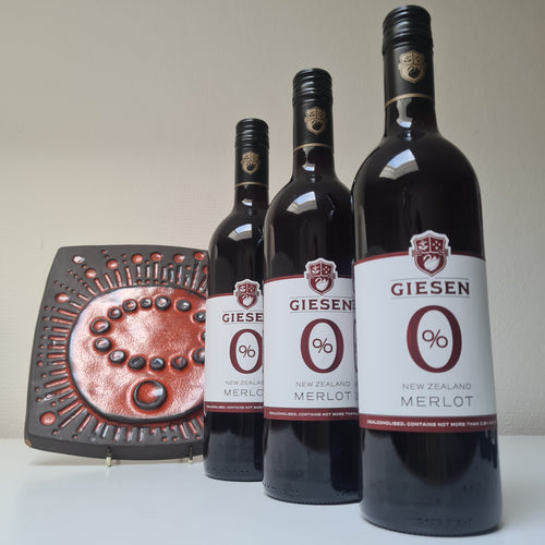 Alcoholvrije rode wijn Merlot van producent Giesen uit Nieuw Zeeland alcoholvrije wijnen Den Haag