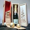 Wijnkist voor de Feestdagen met 1 fles Cremant de Bourgogne van wijnmaker Bailly Lapierre uit Frankrijk