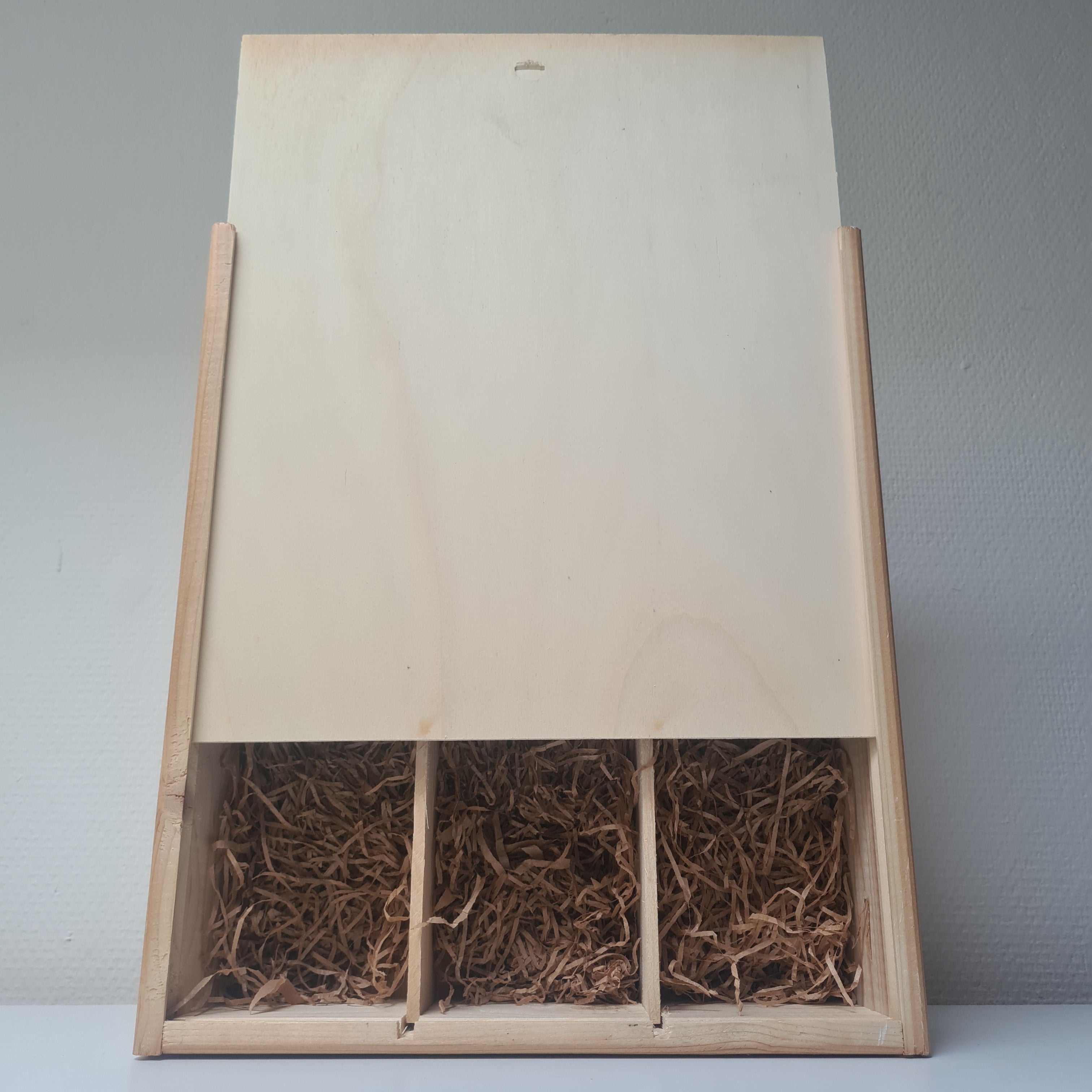 Wijnkist hout voor 3 flessen
