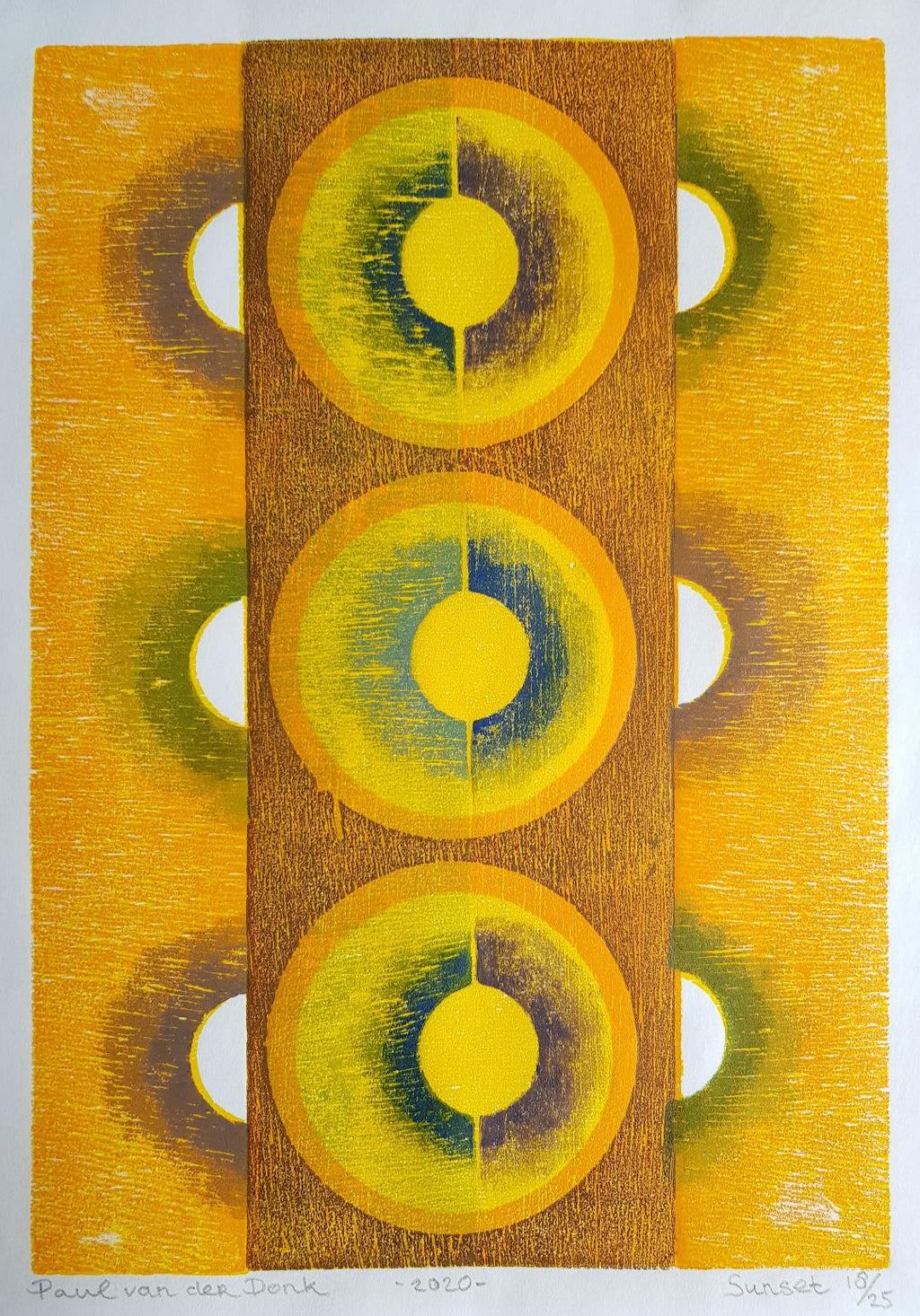 Paul van der Donk Grafiek Sunset nummer 18 van 25