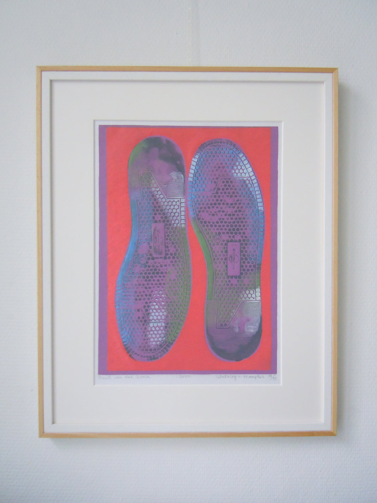 Paul van der Donk Grafiek "Walking in Memphis" nr 13 / 25.